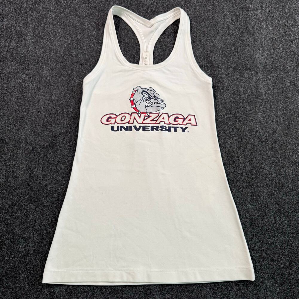 lululemon gonzaga university‎ razor back tank top size 4